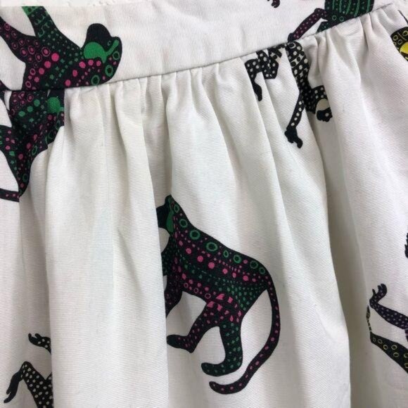 MSGM Panther Print Skirt Flare Full Monkey Circle - Picture 9 of 14